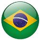 Brazil flag button 