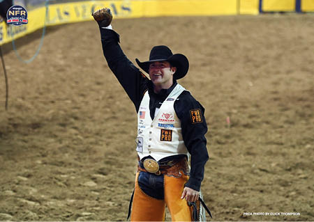 Kaycee Feild during the tenth performance the National Finals Rodeo  Photo by Christopher Thompson