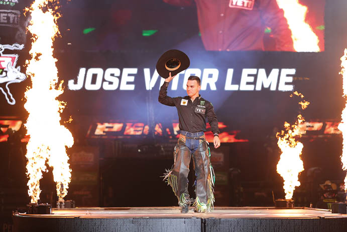 during the first round of the NYC Unleash The Beast PBR. Photo By: Andy Watson / Bull Stock Media