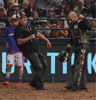 during the third day of the Oklahoma City PBR Teams event  Photo by Andy Watson   Bull Stock Media