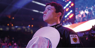 during the second round of the Louisville Unleash The Beast PBR. Photo by: Andy Watson / Bull Stock Media