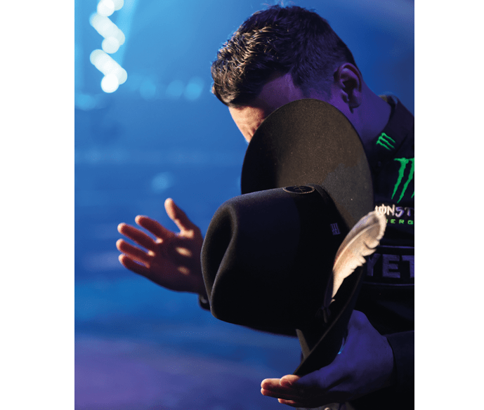 during the second round of the Ontario Unleash The Beast PBR. Photo by: Bull Stock Media