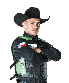 Jose Vitor Leme during the Kansas City PBR Teams photo shoot. Photo by Todd Brewer / Bull Stock Media