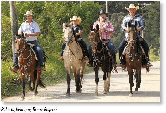 Roberto, Henrique, Ticão e Rogéri