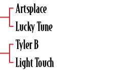 Artsplace Lucky Tune Tyler B Light Touch