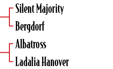 Silent Majority Bergdorf Albatross Ladalia Hanover